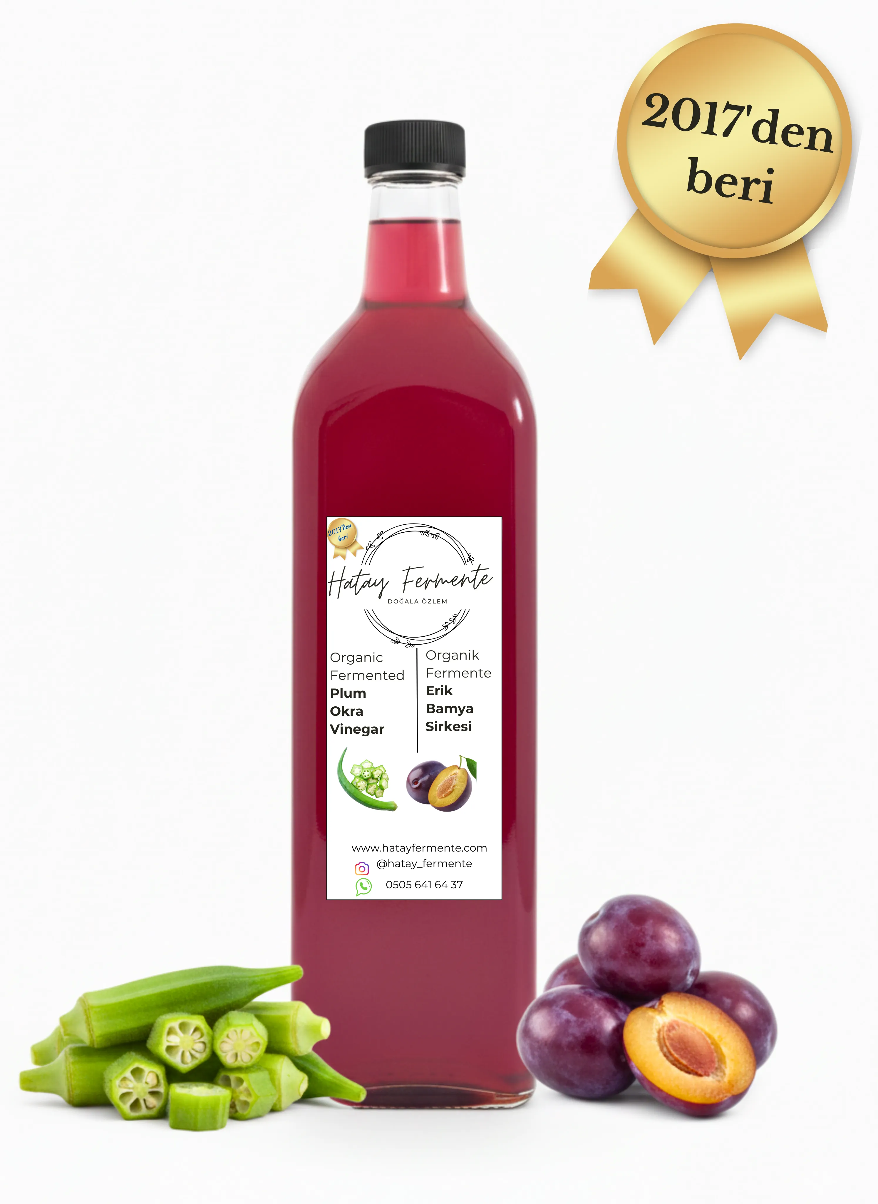 ERİK & BAMYA SİRKESİ 1 LİTRE