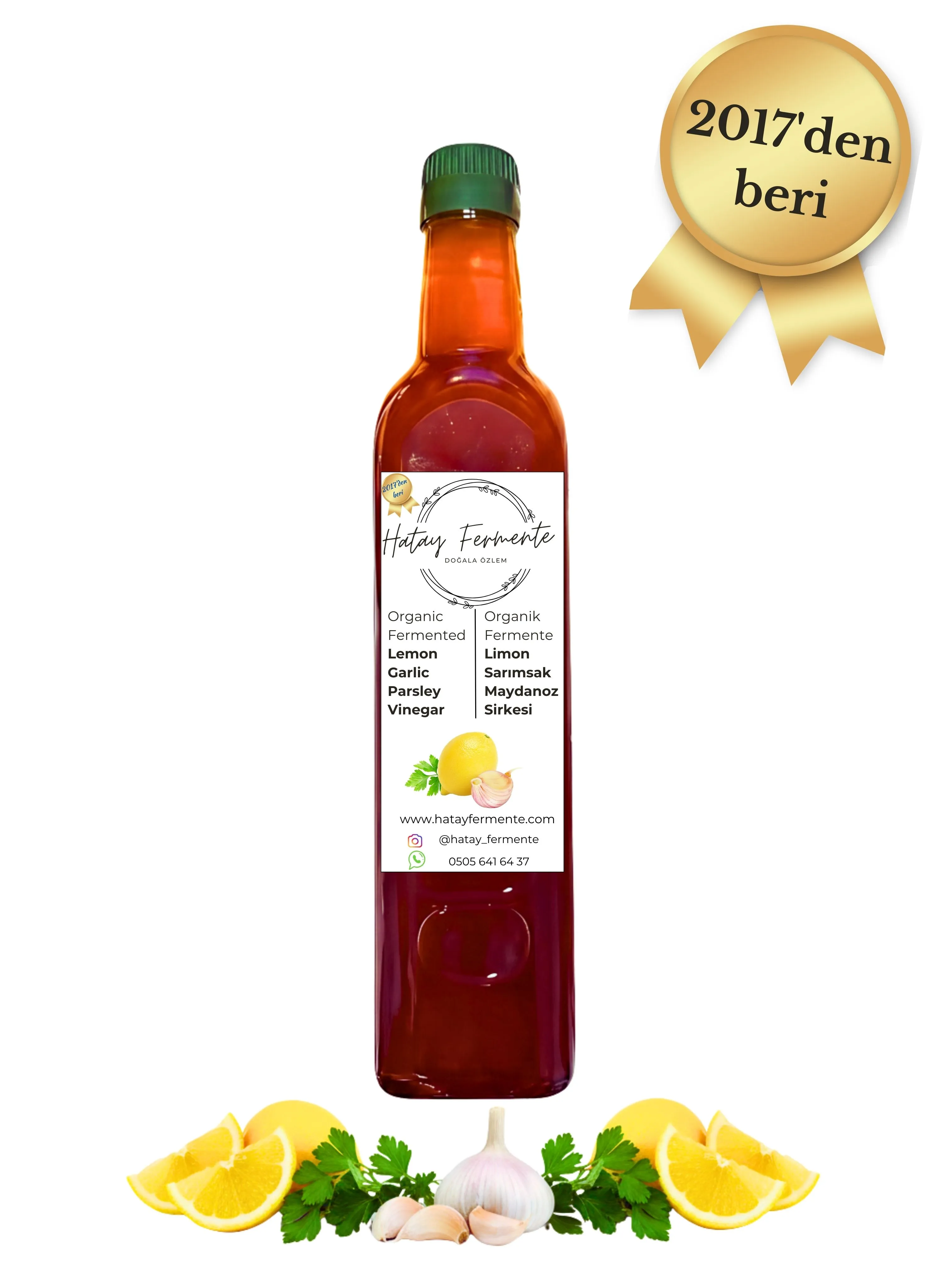 LİMON & SARIMSAK & MAYDONOZ SİRKESİ 1 LİTRE